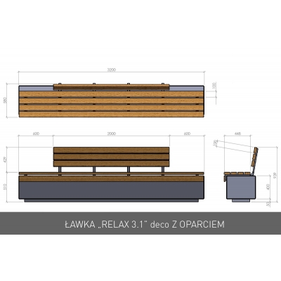 Ławka RELAX 3.1 deco